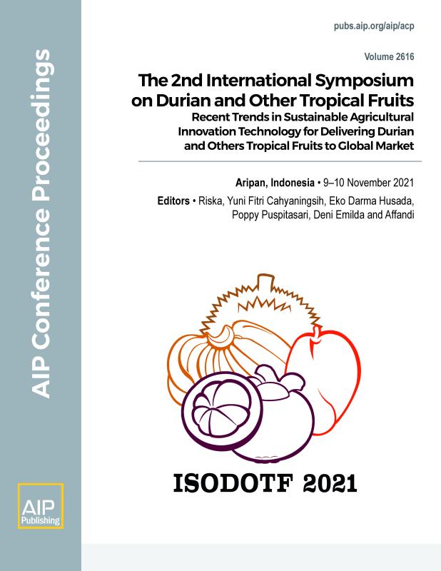Cover of Volume 2616: The 2nd International Symposium on Durian and Other Tropical Fruits 