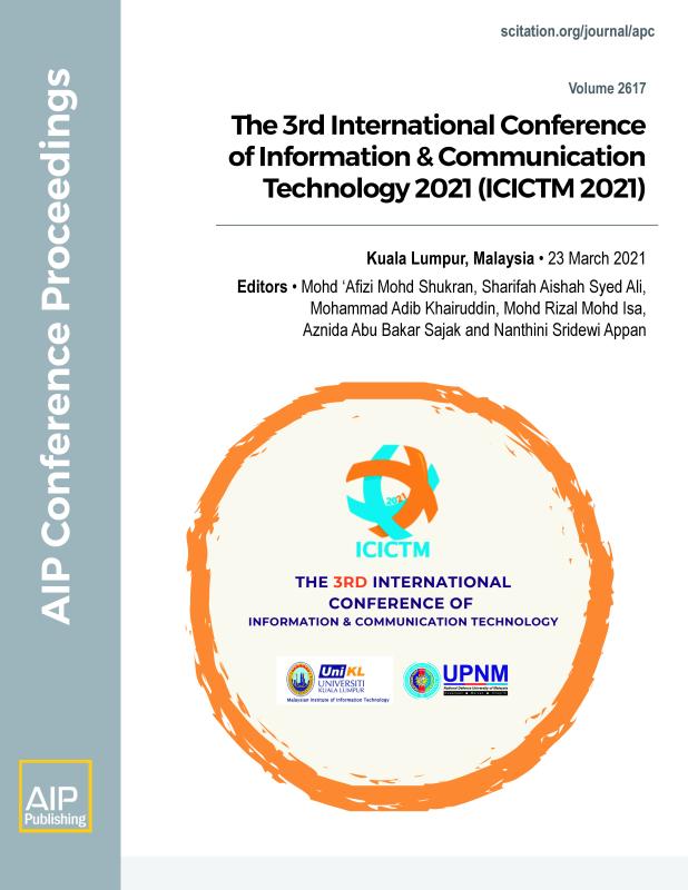 Cover of Volume 2617: The 3rd International Conference of Information & Communication Technology 2021 (ICICTM 2021)