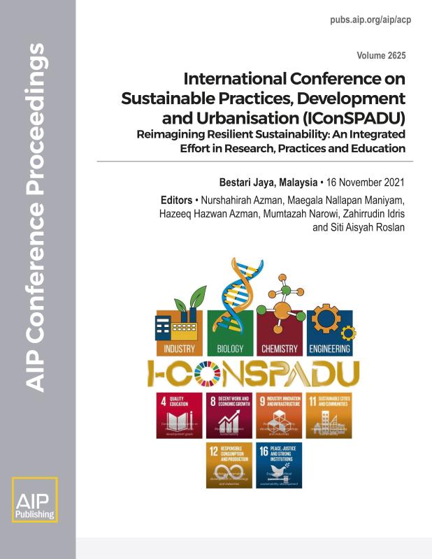 Cover of Volume 2625: International Conference on Sustainable Practices, Development and Urbanisation (IConSPADU)