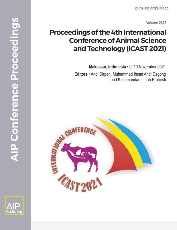 Cover of Volume 2628: Proceedings of the 4th International Conference of Animal Science and Technology (ICAST 2021)