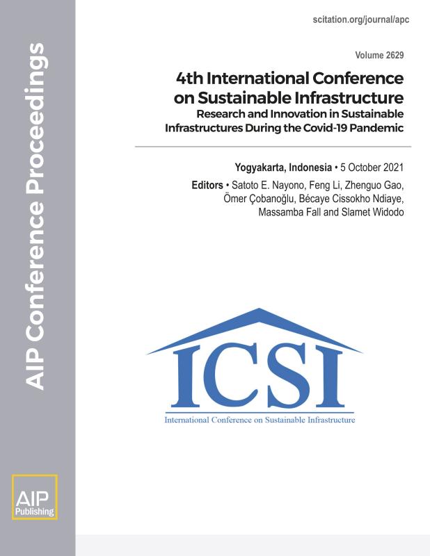 Cover of Volume 2629: 4th International Conference on Sustainable Infrastructure
