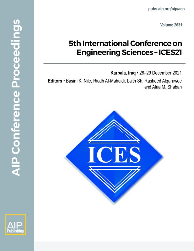 Cover of Volume 2631: 5th International Conference on Engineering Sciences  ICES21