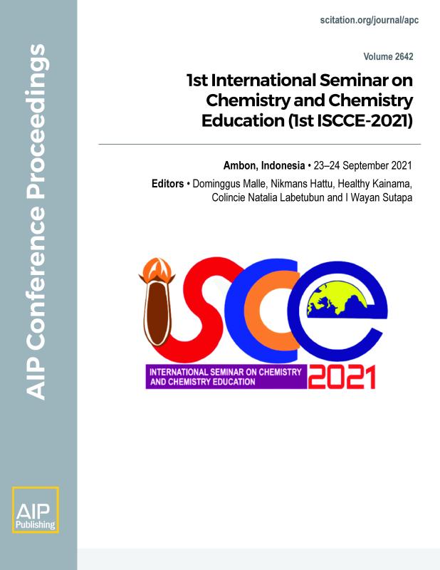 Cover of Volume 2642: 1st International Seminar on Chemistry and Chemistry Education (1st ISCCE-2021)