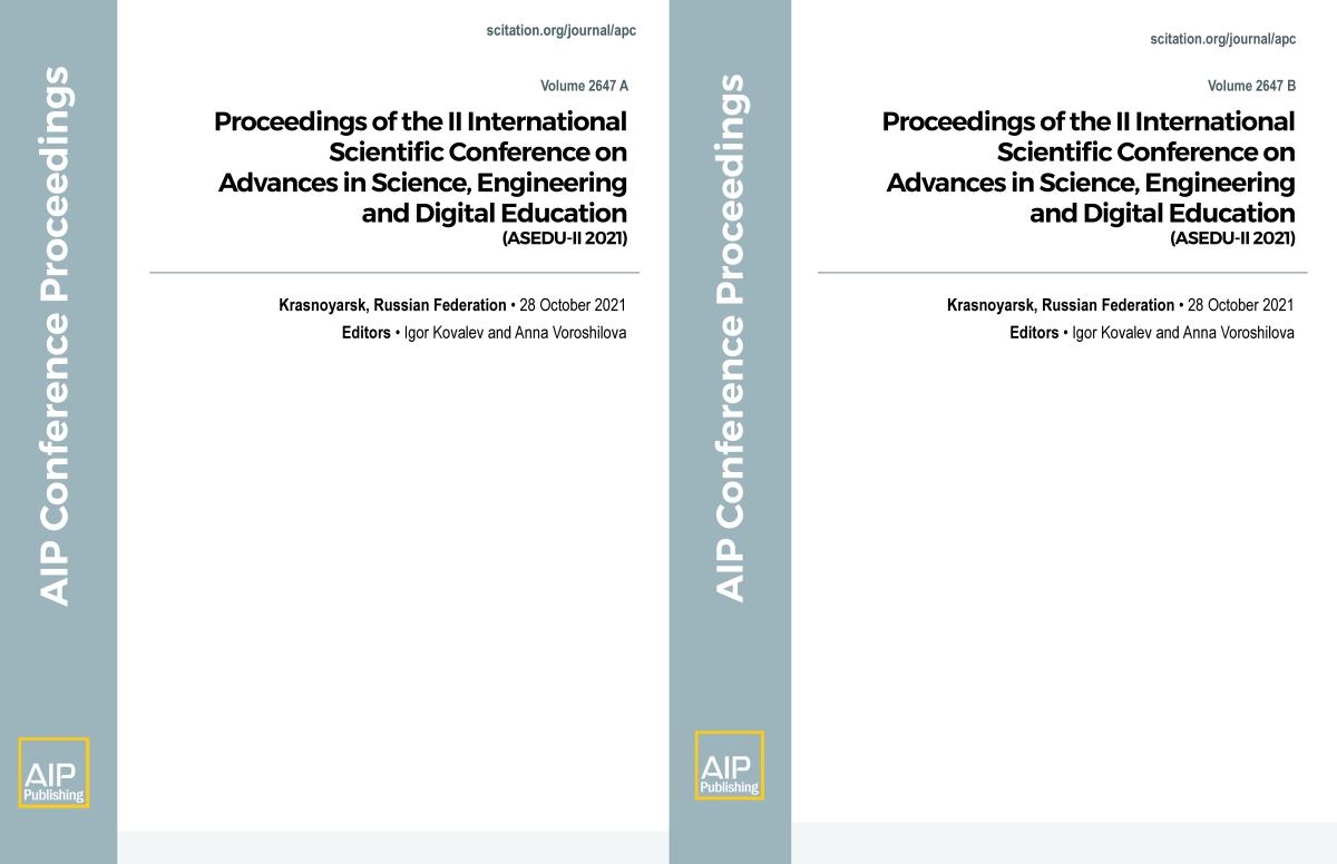 Cover of Volume 2647: Proceedings of the II International Scientific Conference on Advances in Science, Engineering and Digital Education
