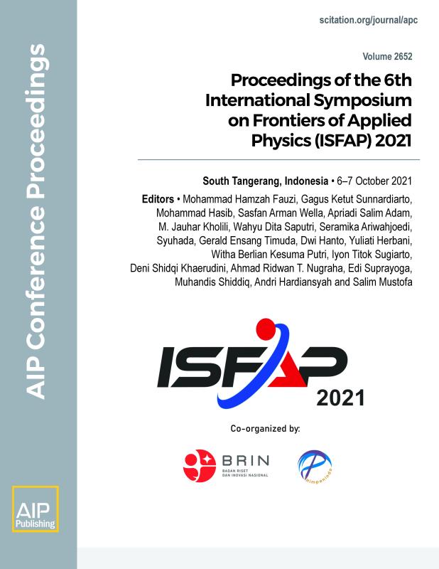 Cover of Volume 2652: Proceedings of the 6th International Symposium on Frontiers of Applied Physics (ISFAP) 2021