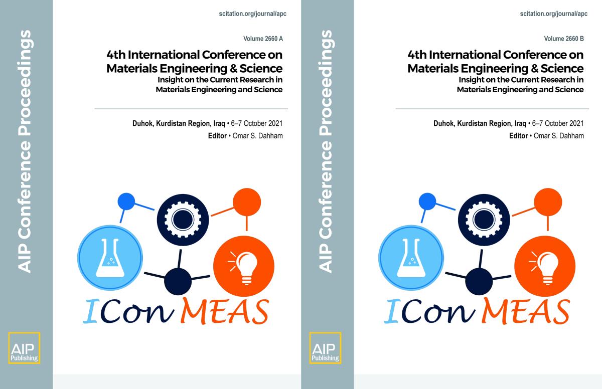 Cover of Volume 2660: 4th International Conference on Materials Engineering & Science
