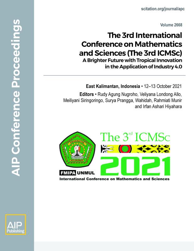 Cover of Volume 2668: The 3rd International Conference on Mathematics and Sciences (The 3rd ICMSc)
