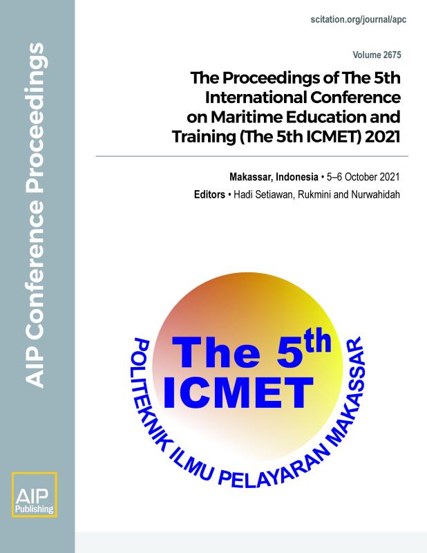 Cover of Volume 2675: The Proceedings of The 5th International Conference on Maritime Education and Training (The 5th ICMET) 2021