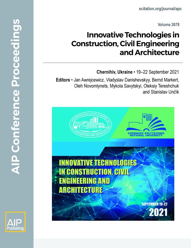 Cover of Volume 2678: Innovative Technologies in Construction, Civil Engineering and Architecture