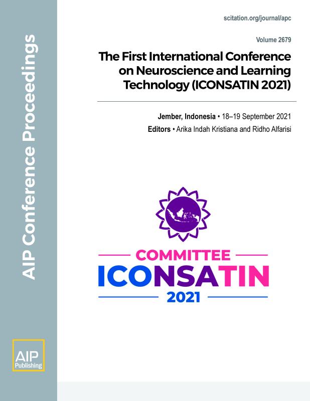 Cover of Volume 2679: The first International Conference on Neuroscience and Learning Technology (ICONSATIN 2021)