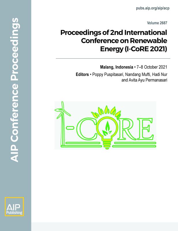 Cover of Volume 2687: Proceedings of 2nd International Conference on Renewable Energy (I-CoRE 2021)