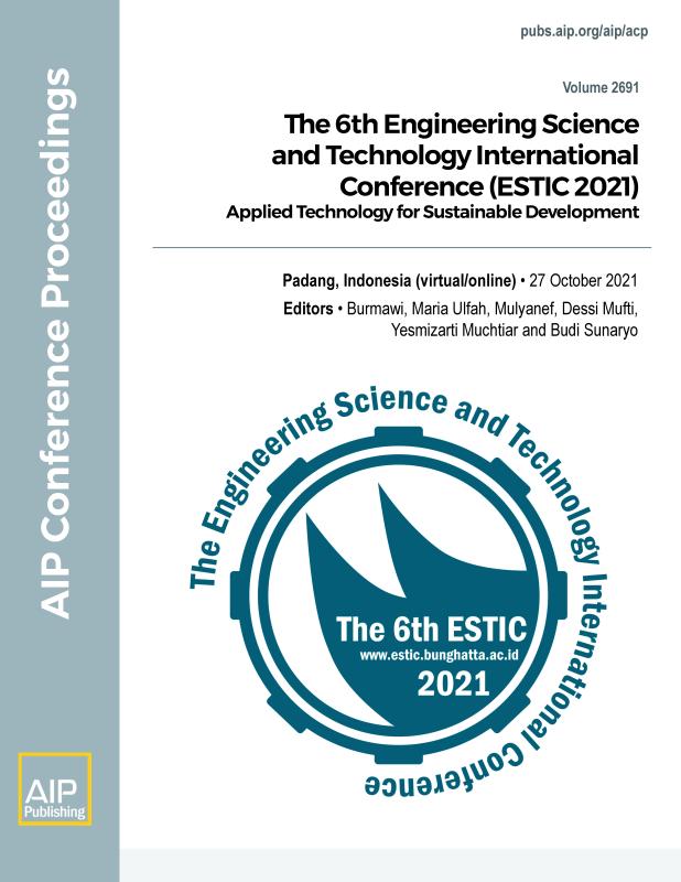 Cover of Volume 2691: The 6th Engineering Science and Technology International Conference (ESTIC 2021)
