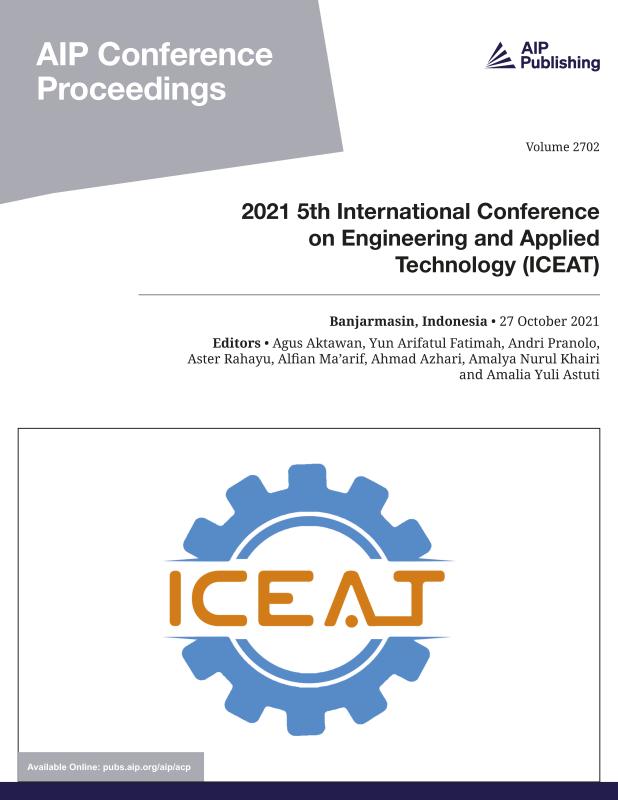 Cover of Volume 2702: 2021 5th International Conference on Engineering and Applied Technology (ICEAT)