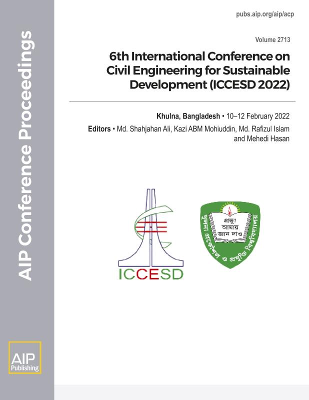 Cover of Volume 2713: 6th International Conference on Civil Engineering for Sustainable Development (ICCESD 2022)
