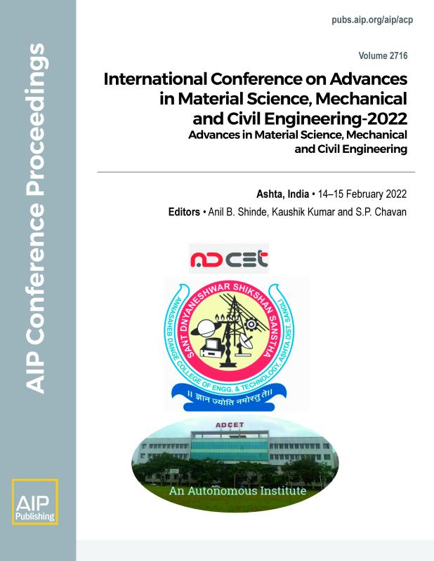 Cover of Volume 2716: International Conference on Advances in Material Science, Mechanical and Civil Engineering-2022