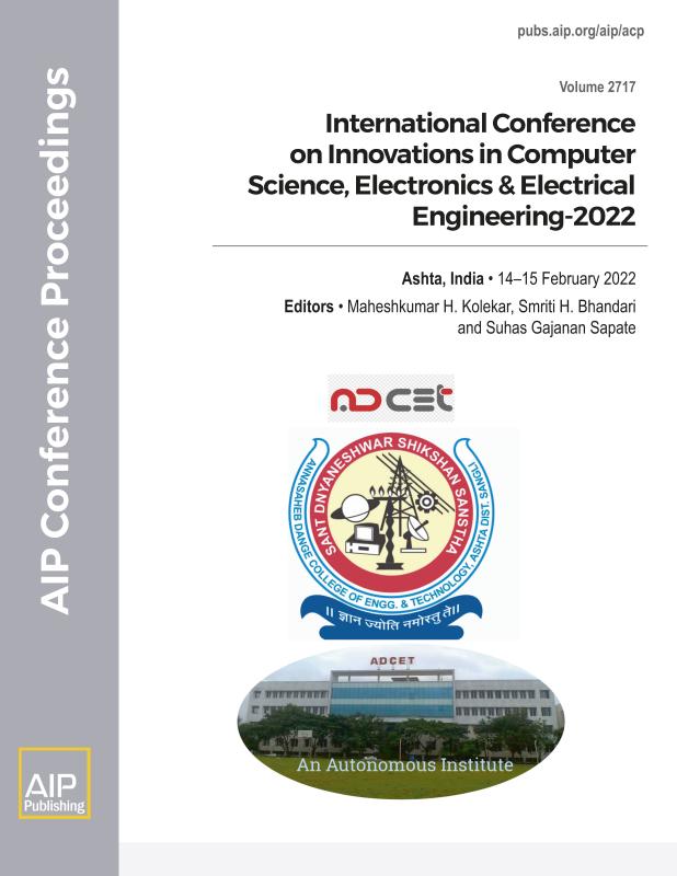 Cover of Volume 2717: INTERNATIONAL CONFERENCE ON INNOVATIONS IN COMPUTER SCEINCE, ELECTRONICS & ELECTRICAL ENGINEERING-2022
