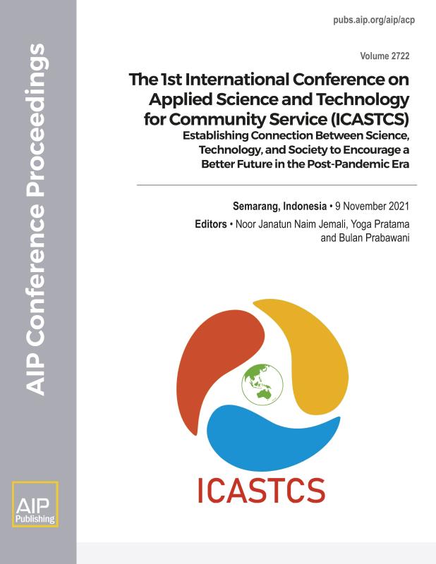 Cover of Volume 2722: The 1st INTERNATIONAL CONFERENCE ON APPLIED SCIENCE AND TECHNOLOGY FOR COMMUNITY SERVICE (ICASTCS)