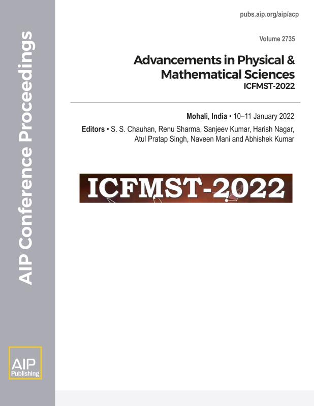 Cover of Volume 2735: Advancements in Physical & Mathematical Sciences