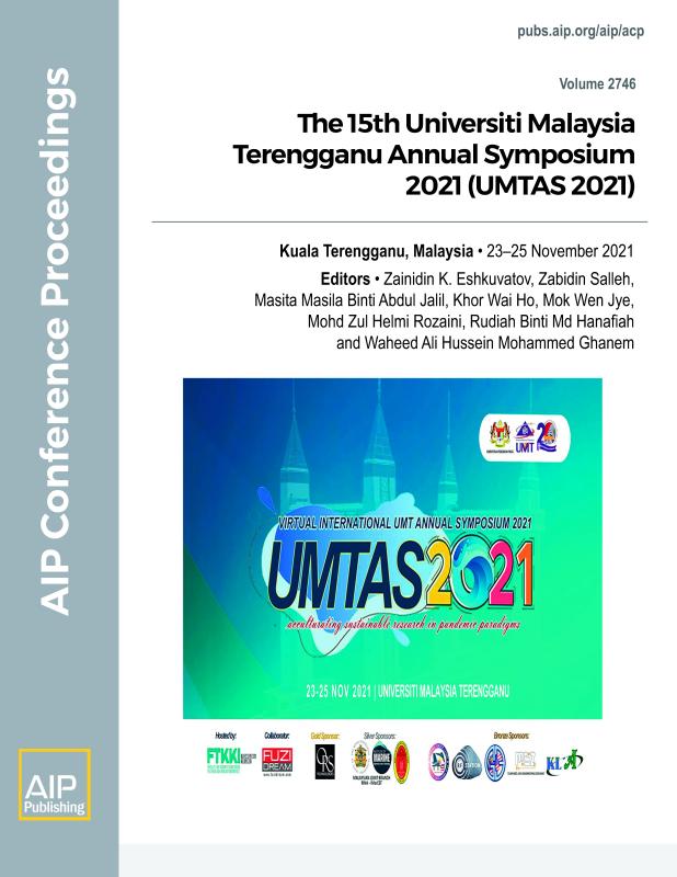 Cover of Volume 2746: The 15th Universiti Malaysia Terengganu Annual Symposium 2021 (UMTAS 2021)