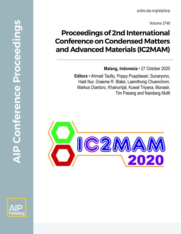 Cover of Volume 2748: Proceedings of 2nd International Conference on Condensed Matters and Advanced Materials (IC2MAM)