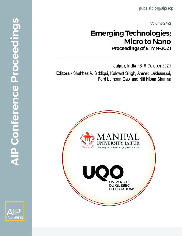 Cover of Volume 2752: Emerging Technologies; Micro to Nano