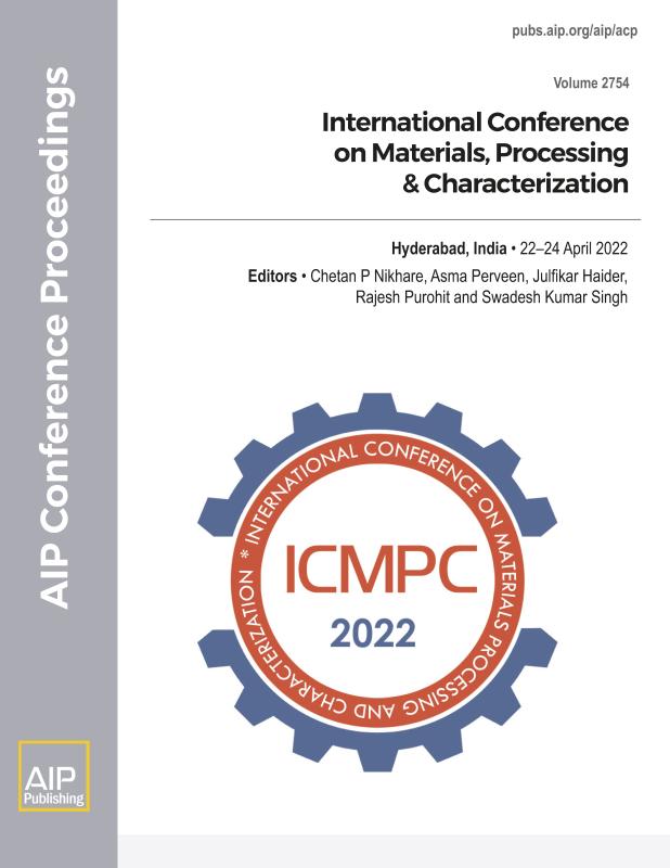 Cover of Volume 2754: International Conference on Materials, Processing & Characterization