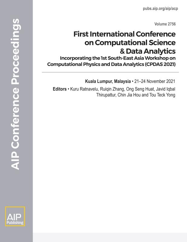 Cover of Volume 2756: FIRST INTERNATIONAL CONFERENCE ON COMPUTATIONAL SCIENCE & DATA ANALYTICS