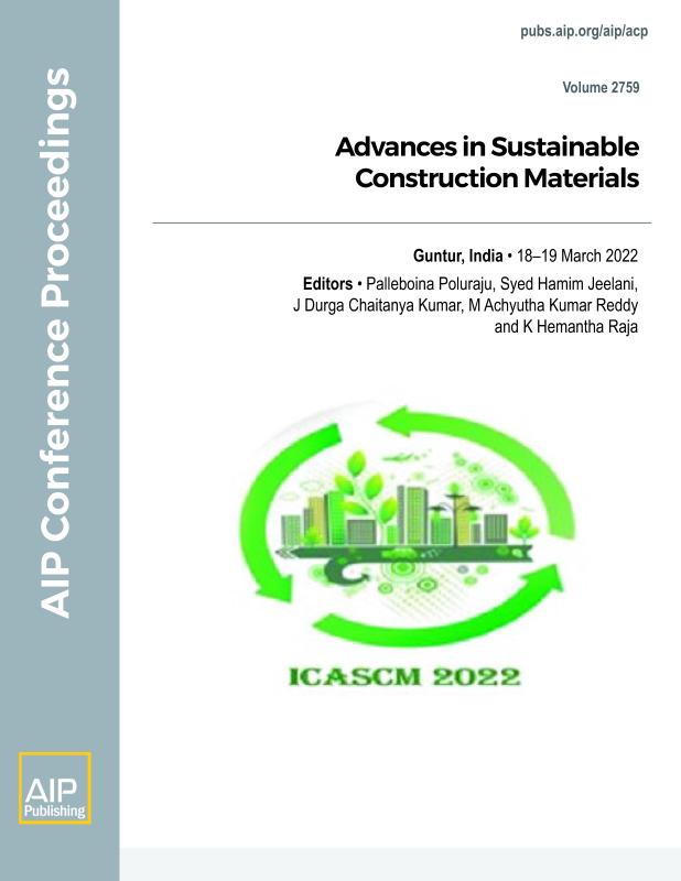 Cover of Volume 2759: Advances in Sustainable Construction Materials