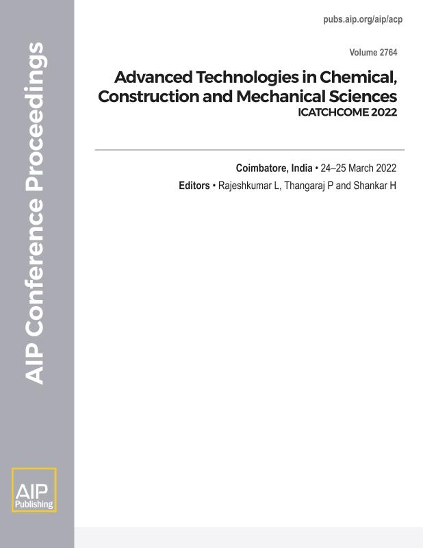 Cover of Volume 2764: Advanced Technologies in Chemical, Construction and Mechanical Sciences 