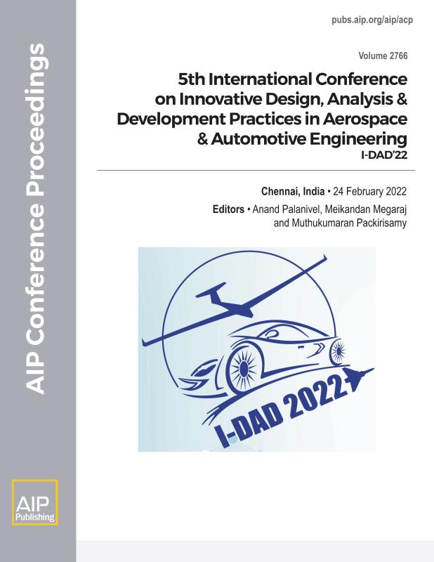 Cover of Volume 2766: 5th International Conference on Innovative Design, Analysis & Development Practices in Aerospace & Automotive Engineering