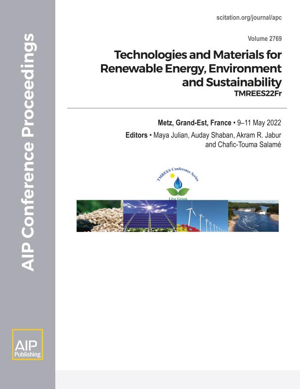 Cover of Volume 2769: Technologies and Materials for Renewable Energy, Environment and Sustainability