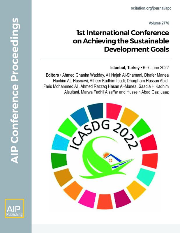 Cover of Volume 2776: 1st International Conference on Achieving the Sustainable Development Goals