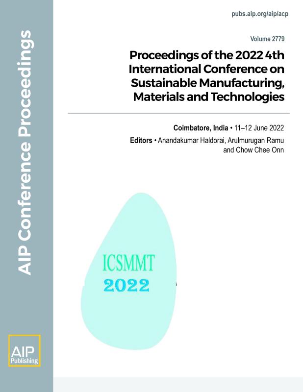 Cover of Volume 2779: 4th International Conference on Sustainable Manufacturing, Materials and Technologies 