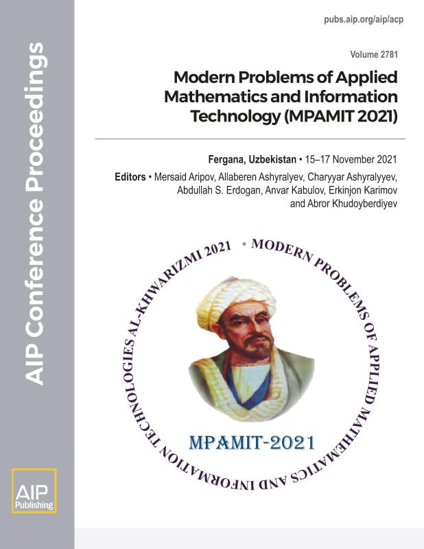 Cover of Volume 2781: Modern Problems of Applied Mathematics and Information Technology (MPAMIT 2021)