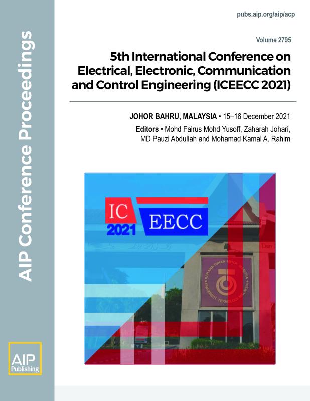 Cover of Volume 2795: 5th International Conference on Electrical, Electronic, Communication and Control Engineering (ICEECC 2021)