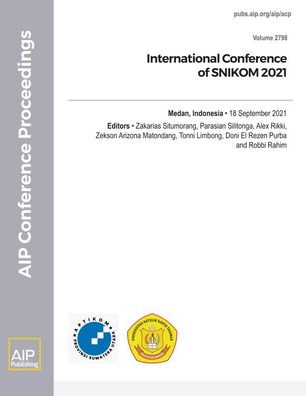 Cover of Volume 2798: International Conference of SNIKOM 2021