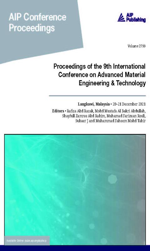 Cover of Volume 2799: Proceedings of the 9th International Conference on Advanced Material Engineering & Technology