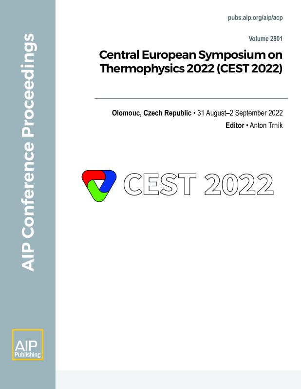 Cover of Volume 2801: Central European Symposium on Thermophysics 2022 (CEST 2022)