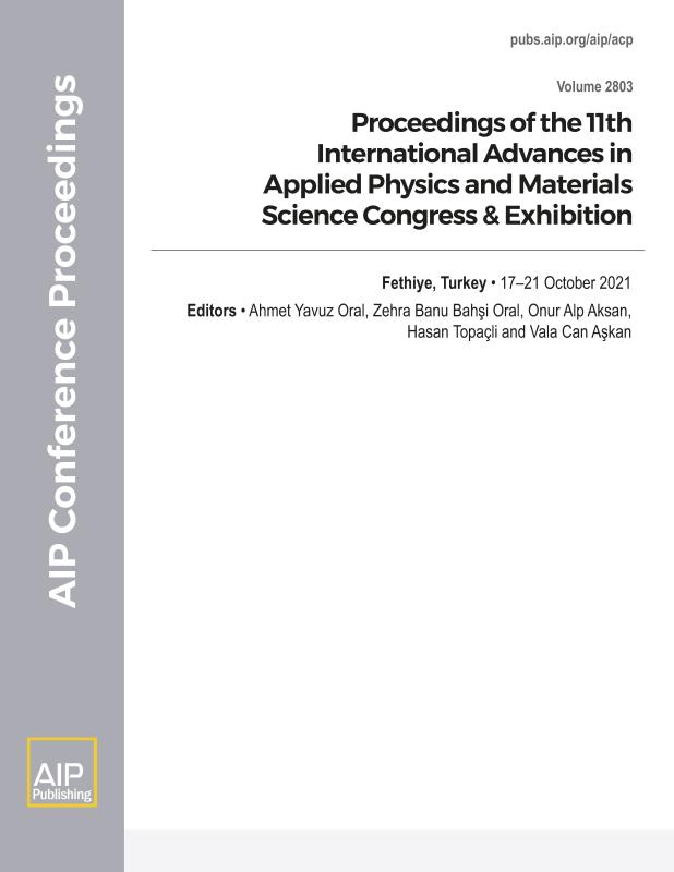 Cover of Volume 2803: Proceedings of the 11th International Advances in Applied Physics and Materials Science Congress & Exhibition