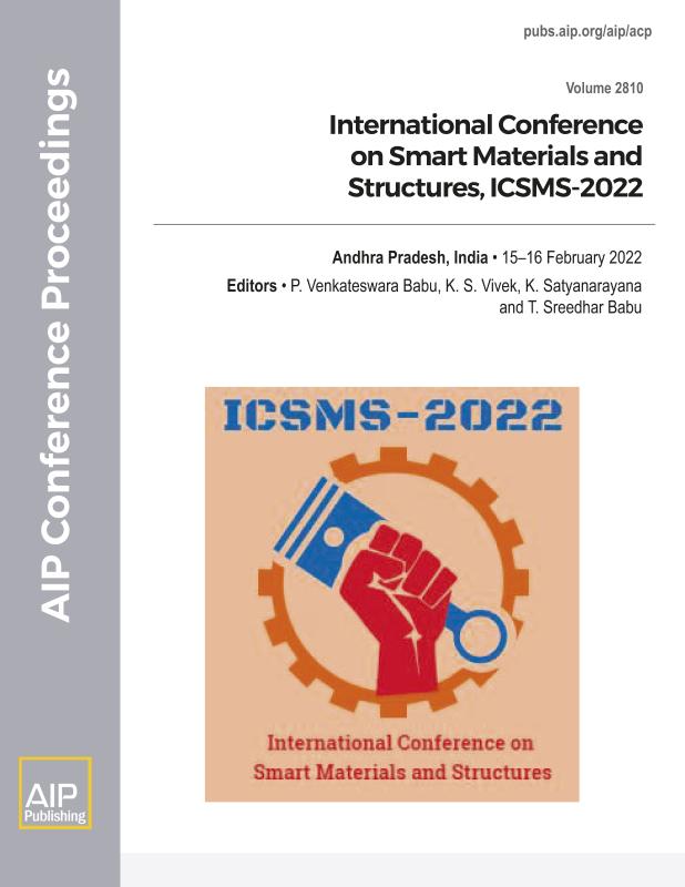 Cover of Volume 2810: International Conference on Smart Materials and Structures, ICSMS-2022