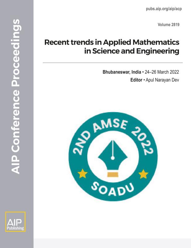 Cover of Volume 2819: Recent trends in Applied Mathematics in Science and Engineering