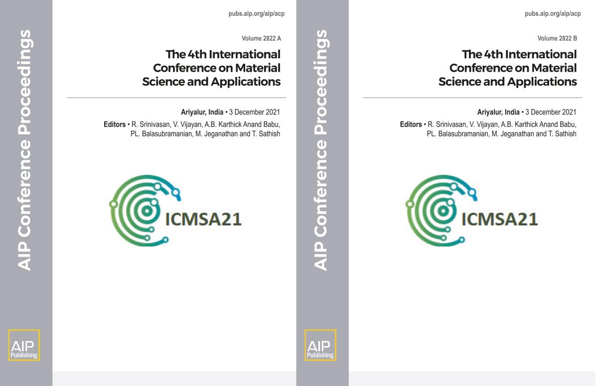 Cover of Volume 2822: THE 4TH INTERNATIONAL CONFERENCE ON MATERIAL SCIENCE AND APPLICATIONS