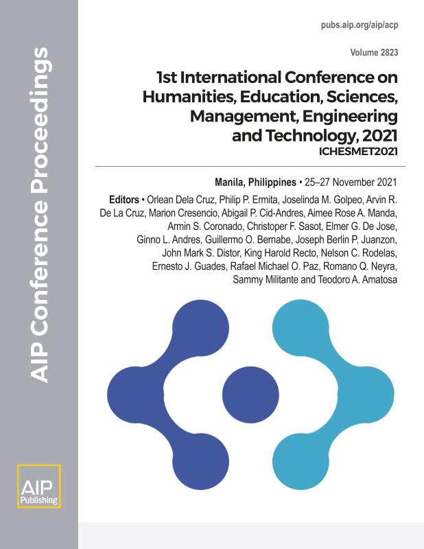 Cover of Volume 2823: 1st International Conference on Humanities, Education, Sciences, Management, Engineering and Technology, 2021