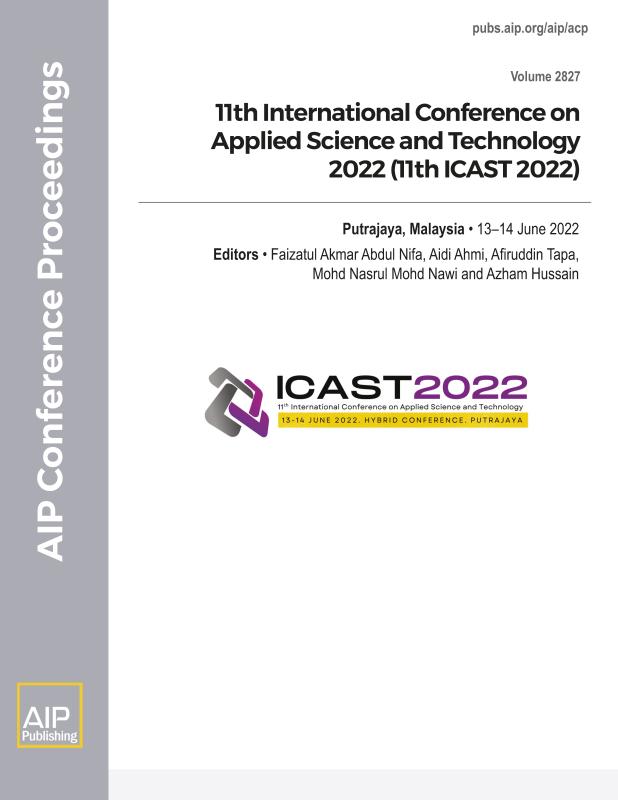 Cover of Volume 2827: 11th International Conference on Applied Science and Technology 2022 (11th ICAST 2022)