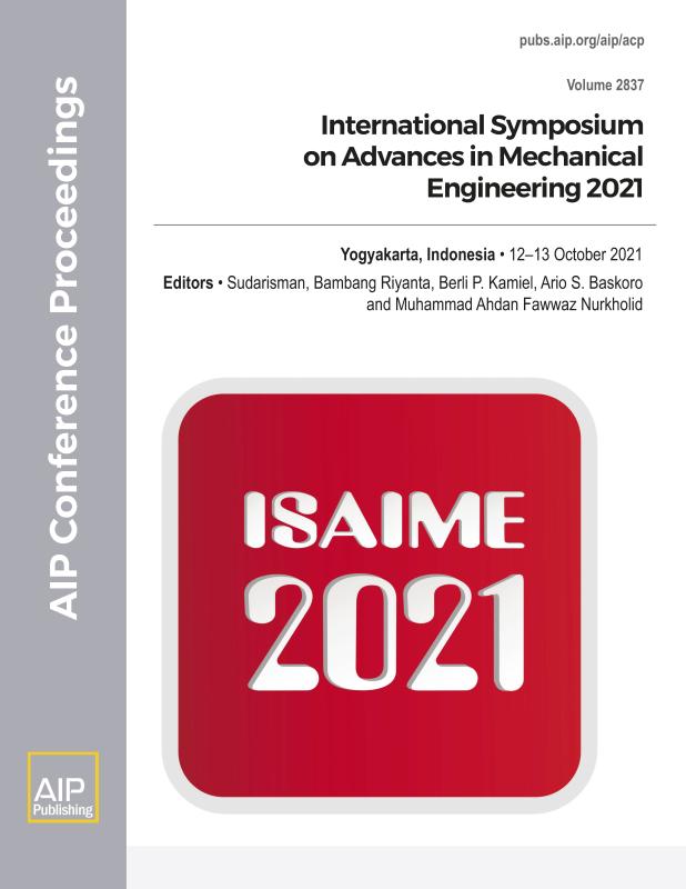 Cover of Volume 2837: International Symposium on Advances in Mechanical Engineering 2021