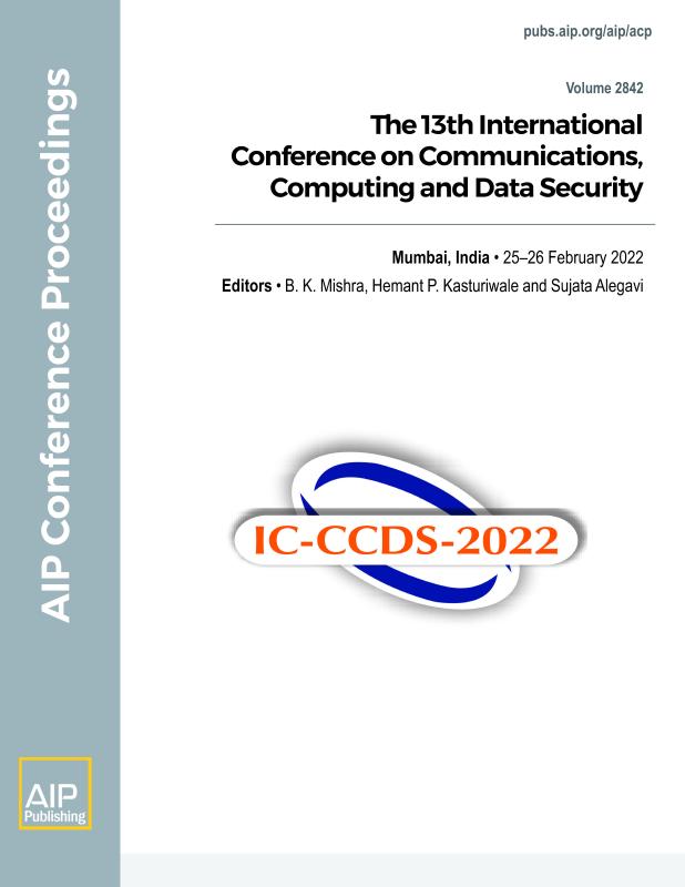 Cover of Volume 2842: The 13th International Conference on Communications, Computing and Data Security 