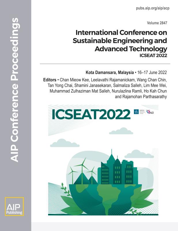 Cover of Volume 2847: International Conference on Sustainable Engineering and Advanced Technology