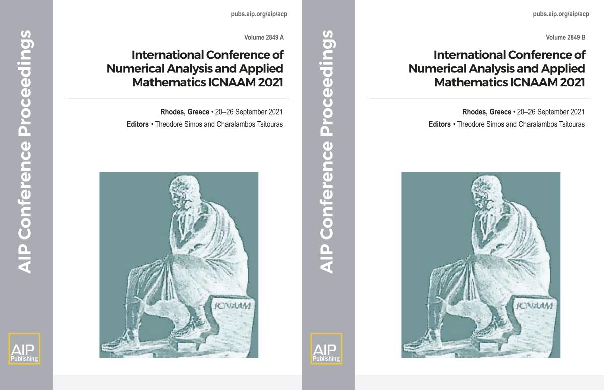 Cover of Volume 2849: International Conference of Numerical Analysis and Applied Mathematics ICNAAM 2021