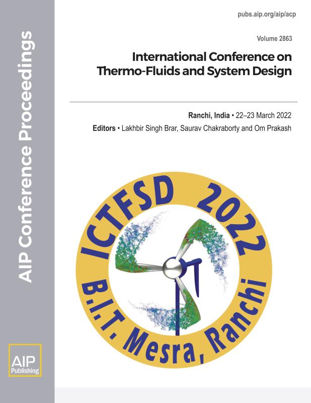 Cover of Volume 2863: International Conference on Thermo-Fluids and System Design