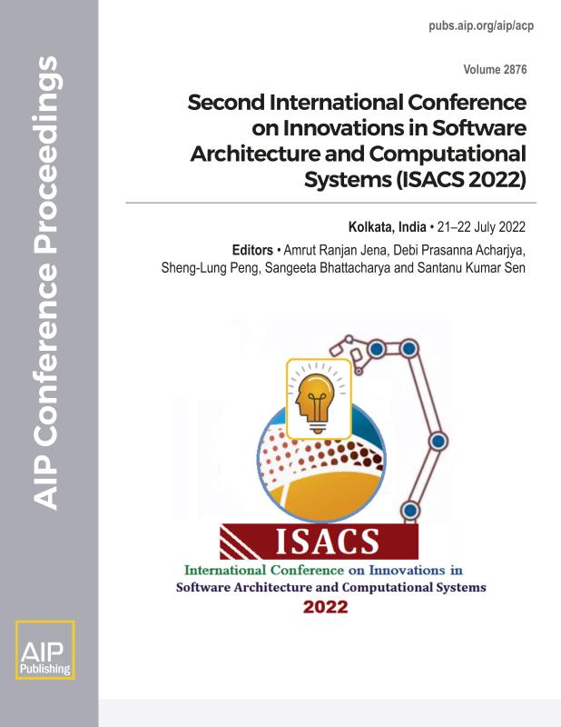 Cover of Volume 2876: Second International Conference on Innovations in Software Architecture and Computational Systems (ISACS 2022)